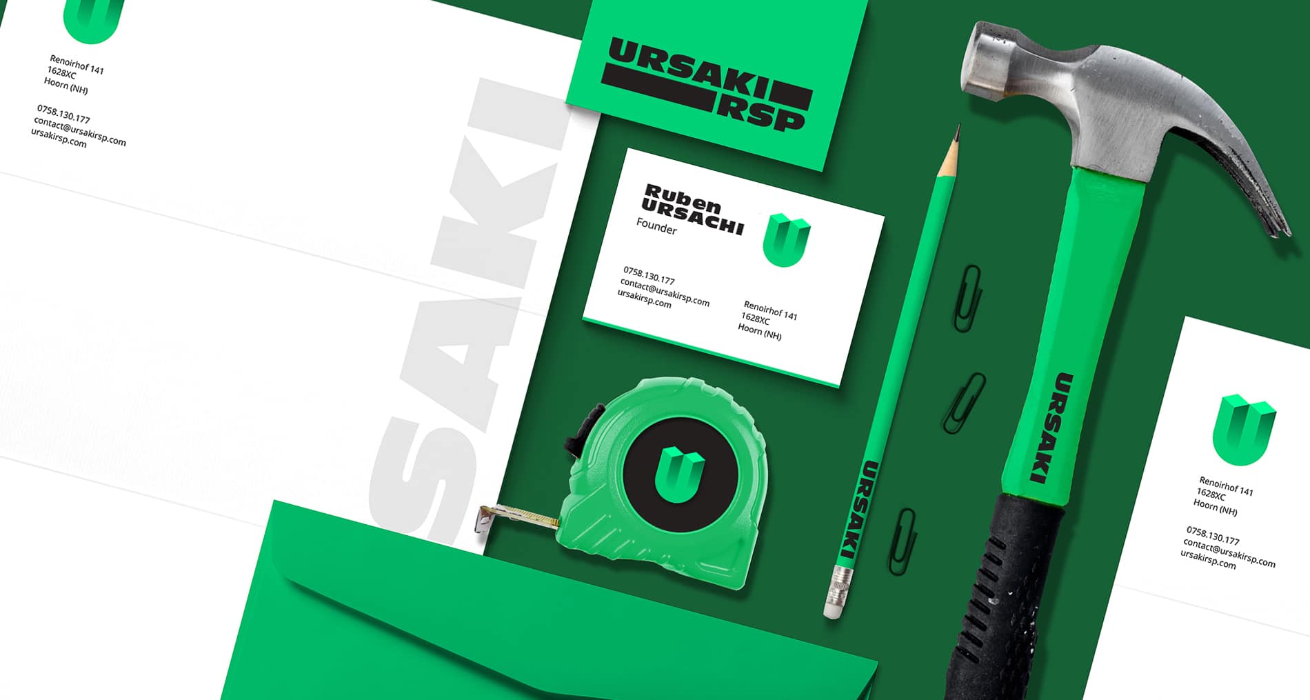 URSAKI Logo Design Constructii